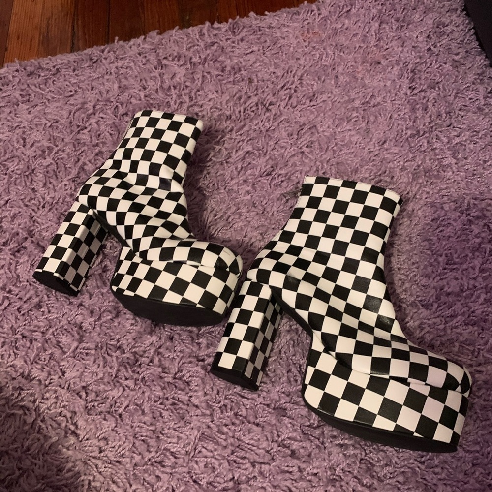 Dolls Kill Checked Shoes